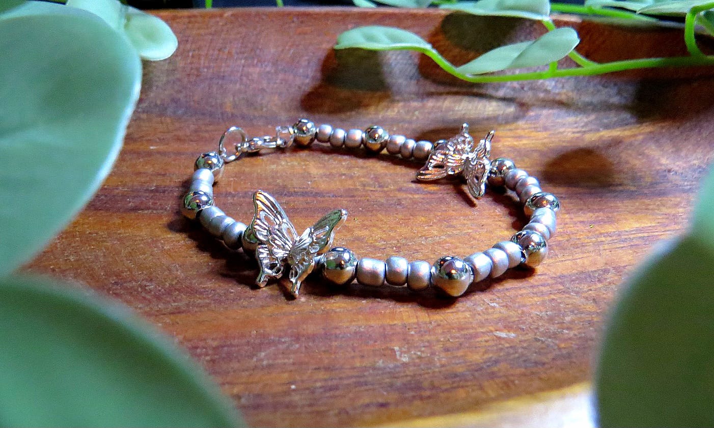 Bracelet butterflies silver
